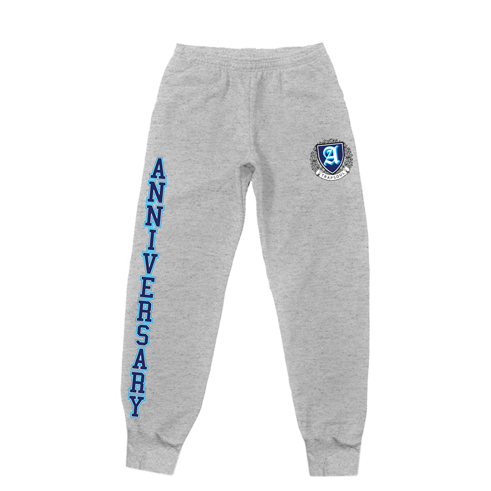 Deluxe Anniversary Grey Varsity Joggers – Bryson Tiller Official Store